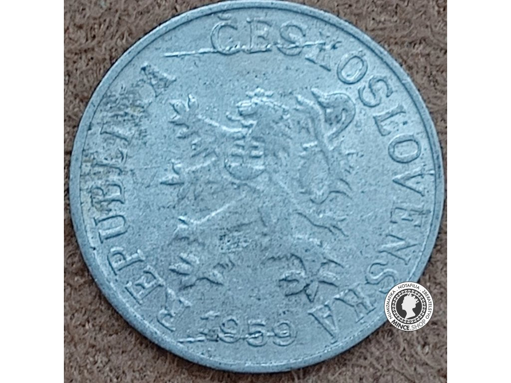 1 halier - Česko-Slovensko - 1959